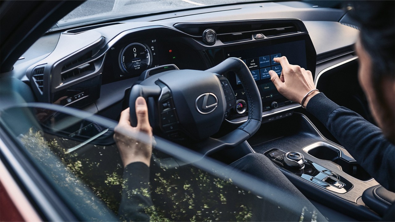 Lexus RZ 450e cockpit