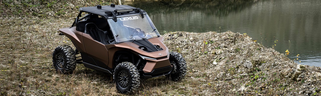 Lexus ROC Concept car on a off road terrain 